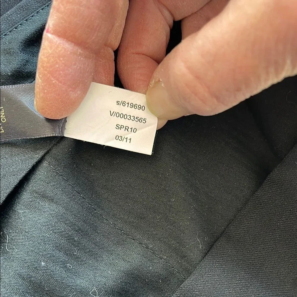 Banana Republic Pants Mens 32X32 100% Wool Black Lanificio F.lli Cerruti